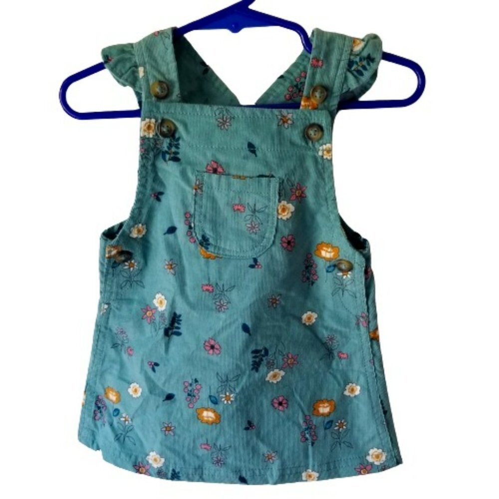 Carter's Corduroy Overall Skirt Dress Size 6 months 🐤